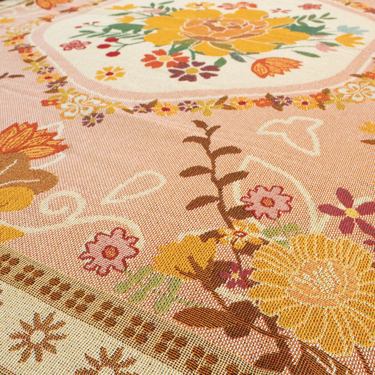 Bohemain Flower Blanket / Picnic Rug