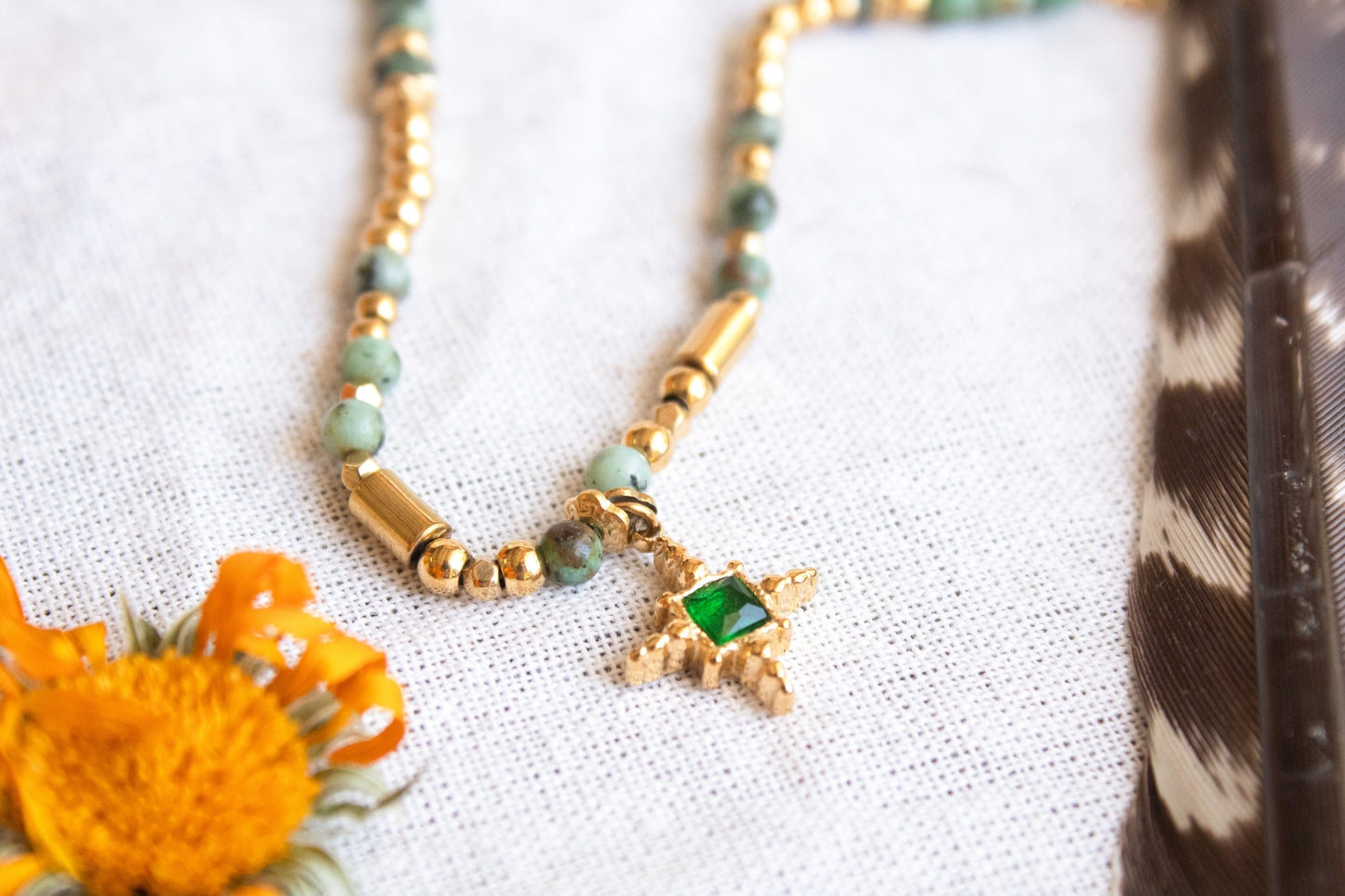 Emerald Star Necklace