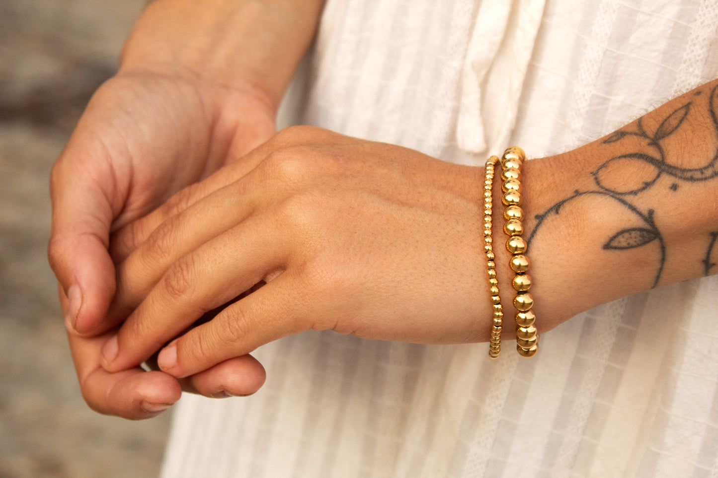 Golden Bead Bracelets