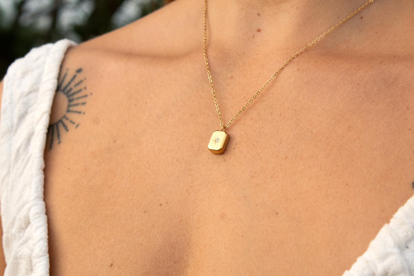 Star Rectangle Necklace