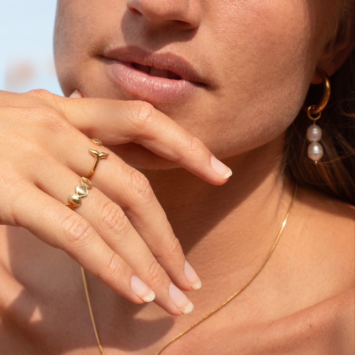 Gold Ocean Life Ring
