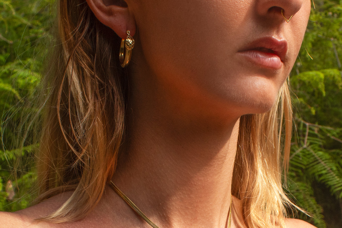 Ouroboros Snake Earrings