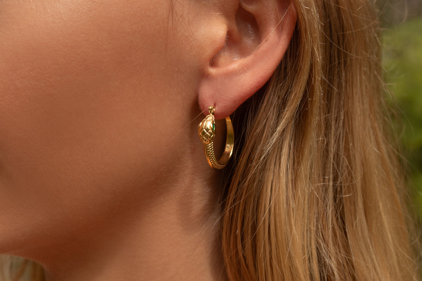 Ouroboros Snake Earrings