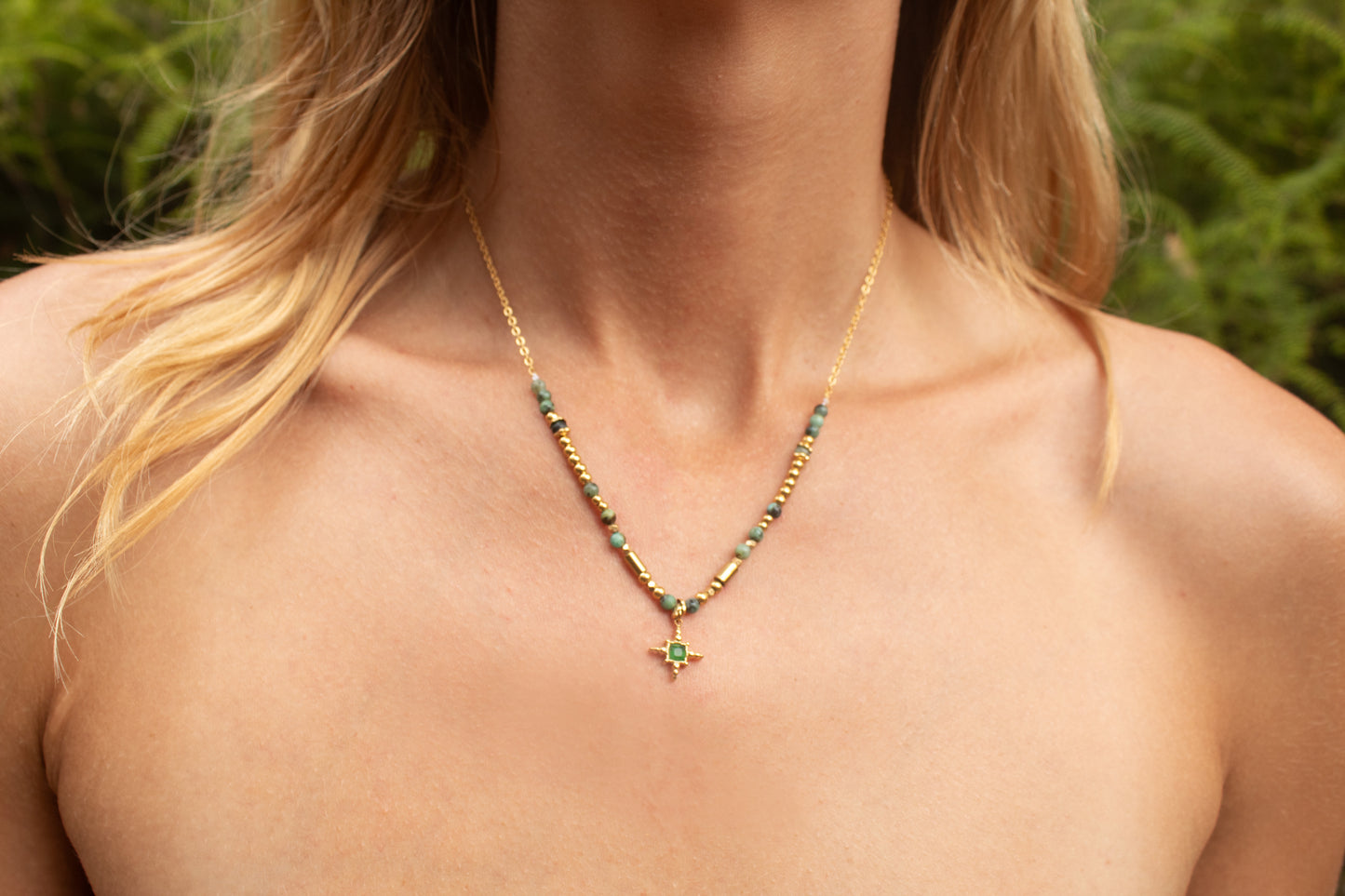 Emerald Star Necklace