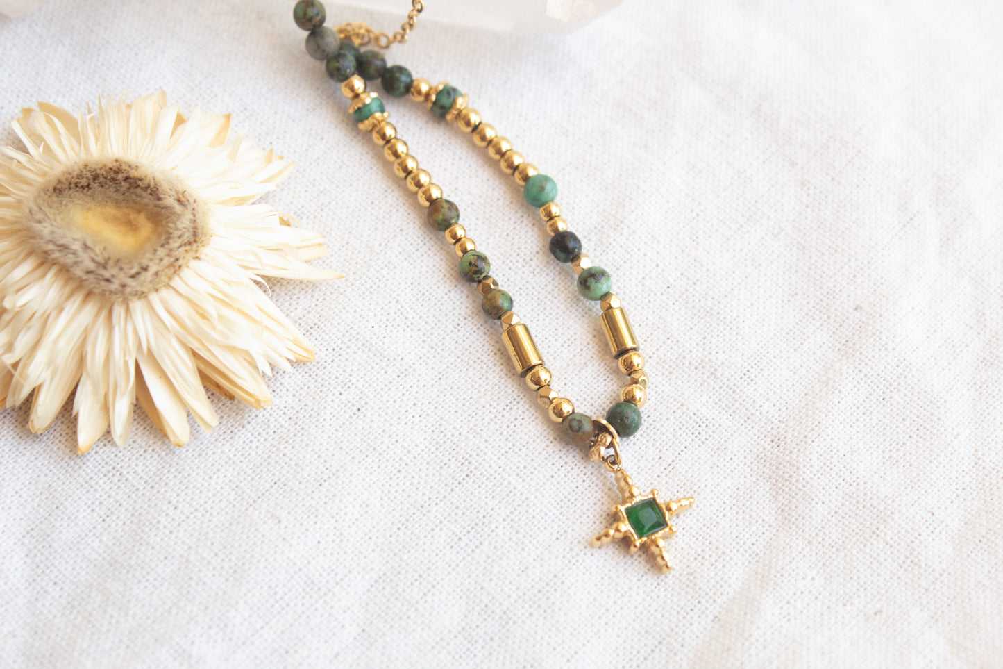 Emerald Star Necklace