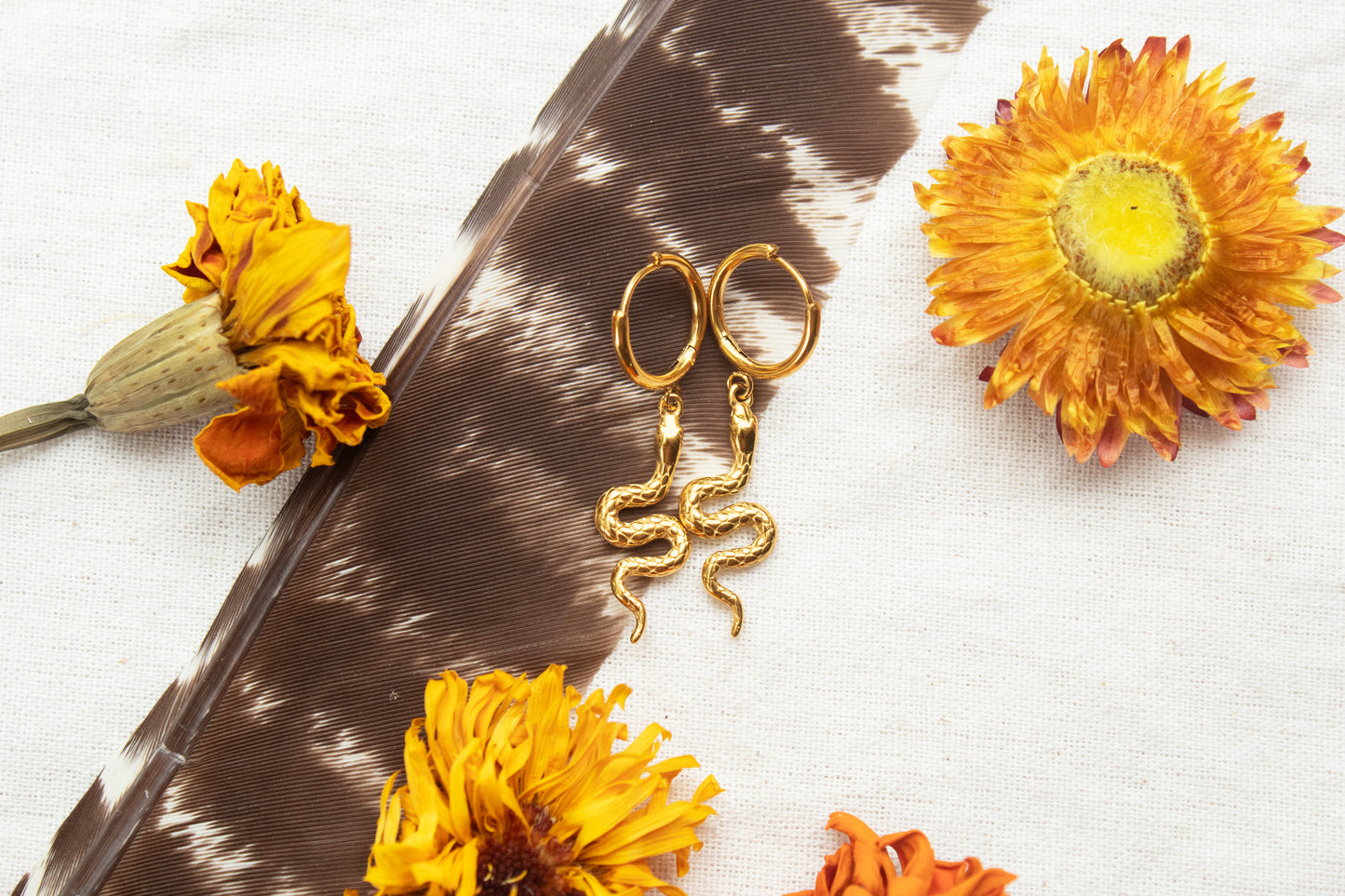 Sacred Serpent Earrings