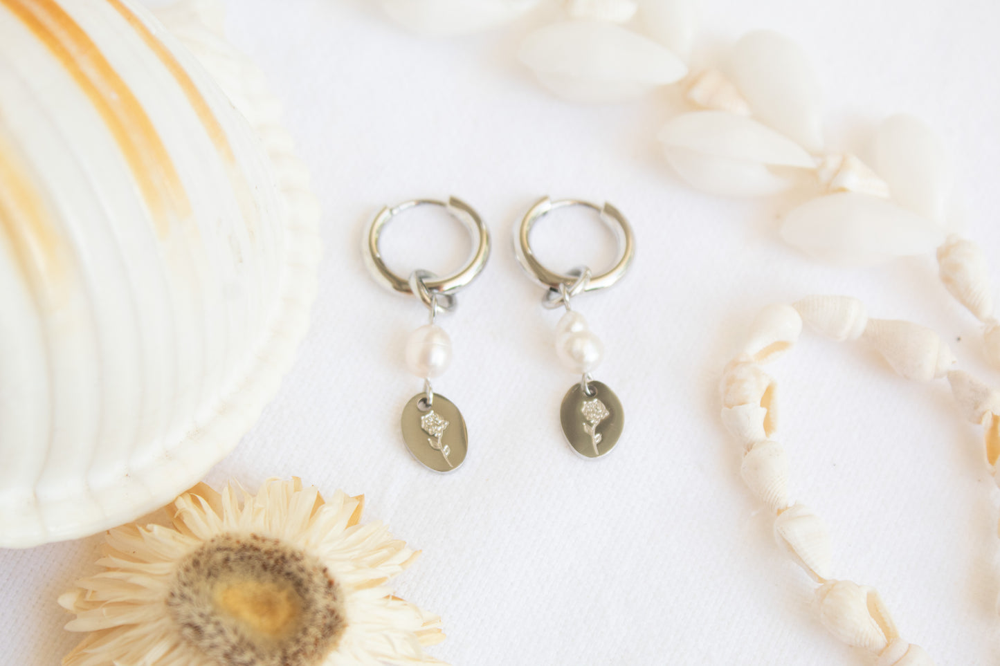 Beach Flower Earrings