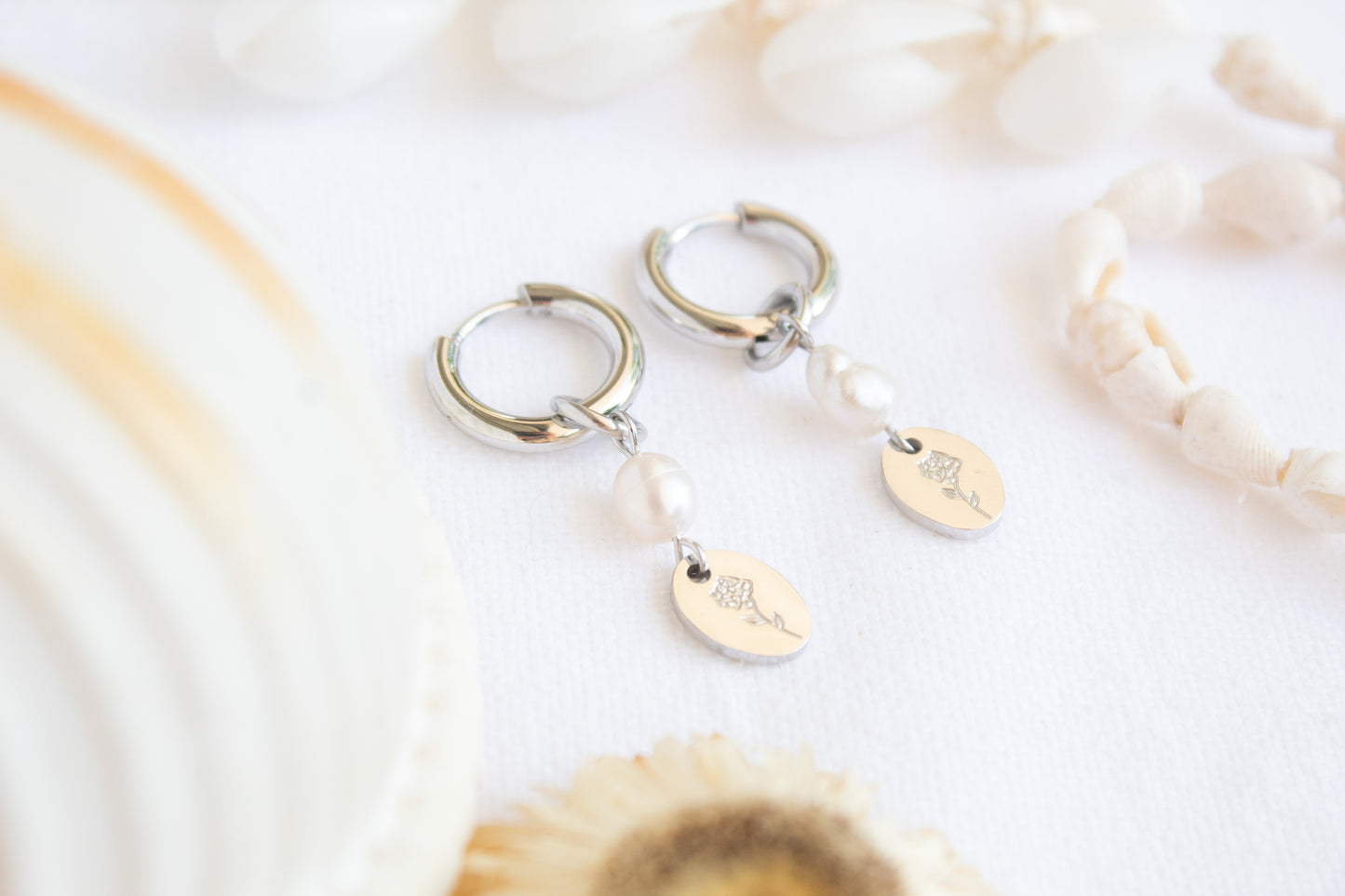 Beach Flower Earrings