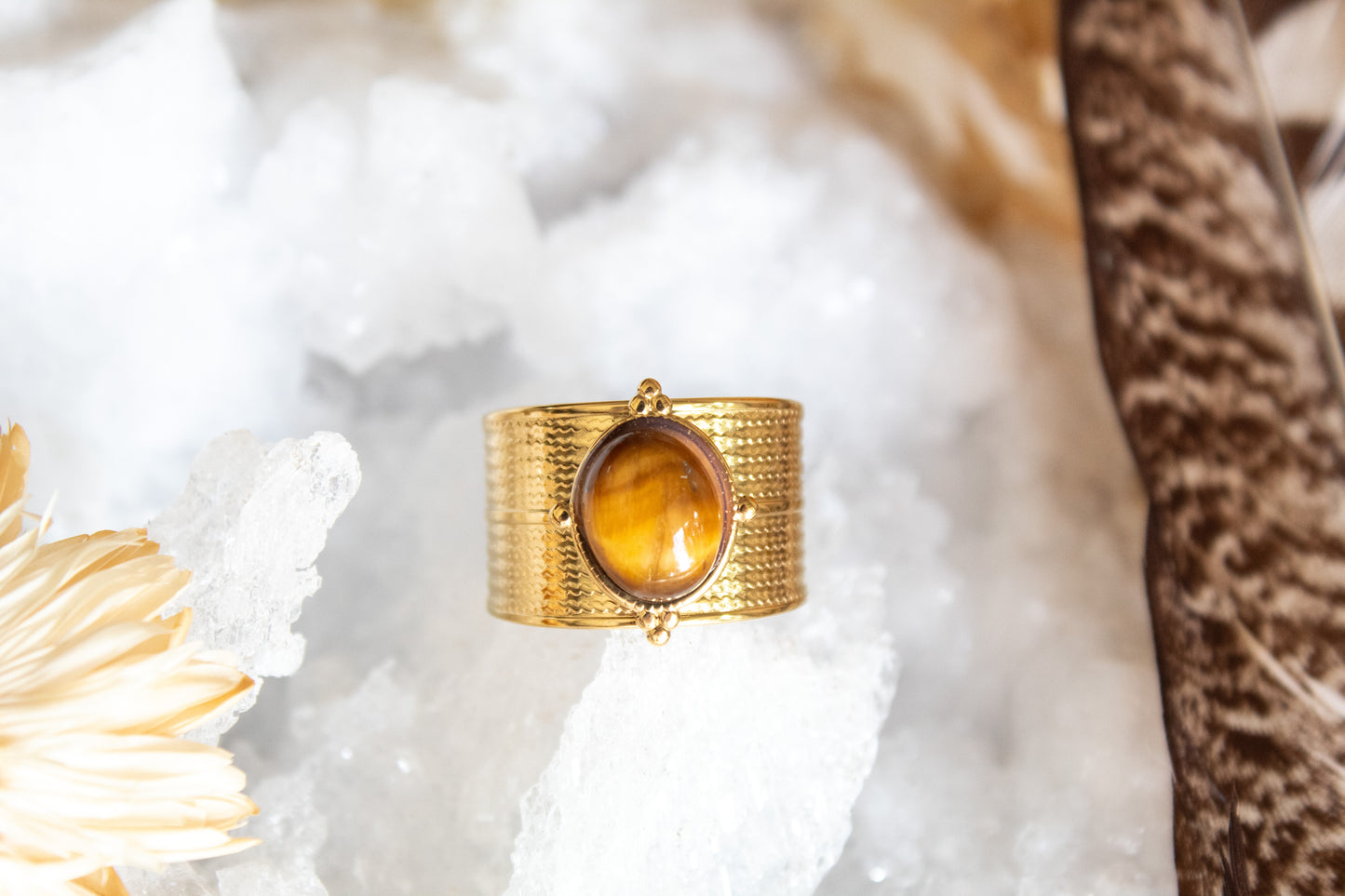Halo Dream Ring Tigers Eye