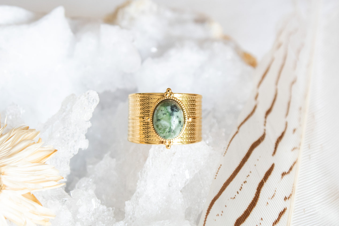 Halo Dream Ring African Turquoise