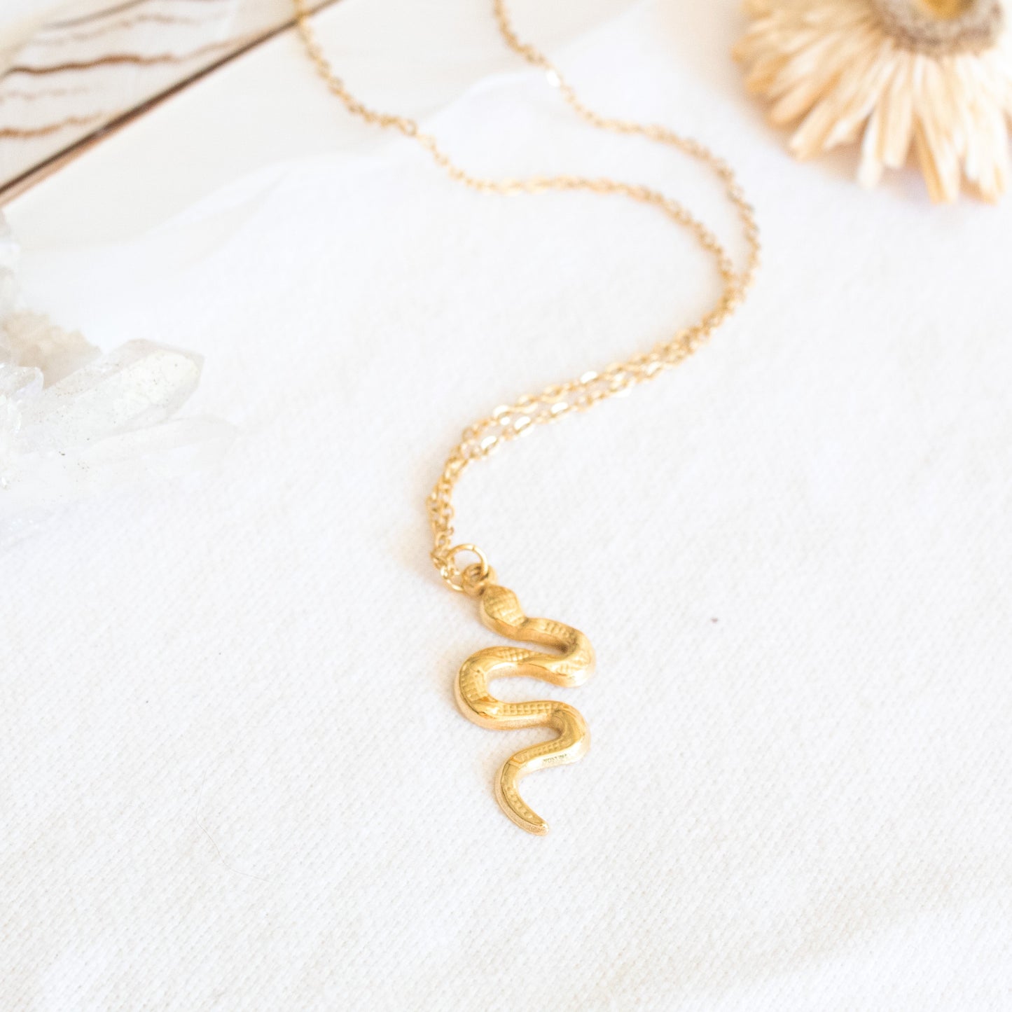 Gold Celestia Serpent Necklace