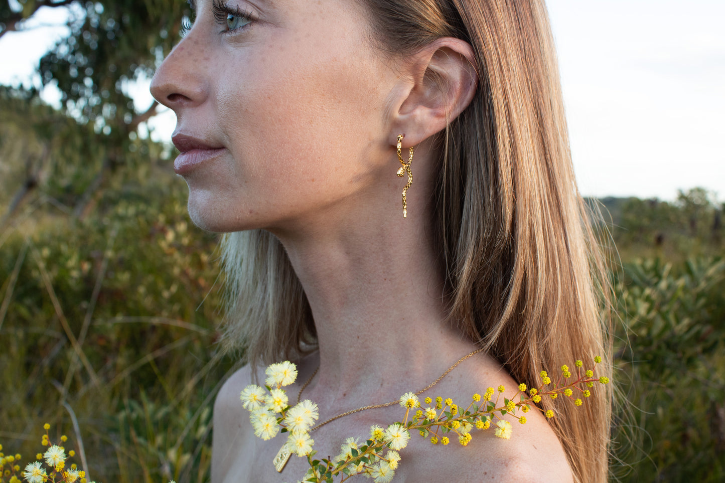 Ananta Serpent Earrings
