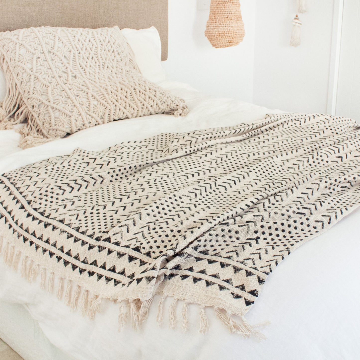 Wild Earth Throw Blanket with fringe