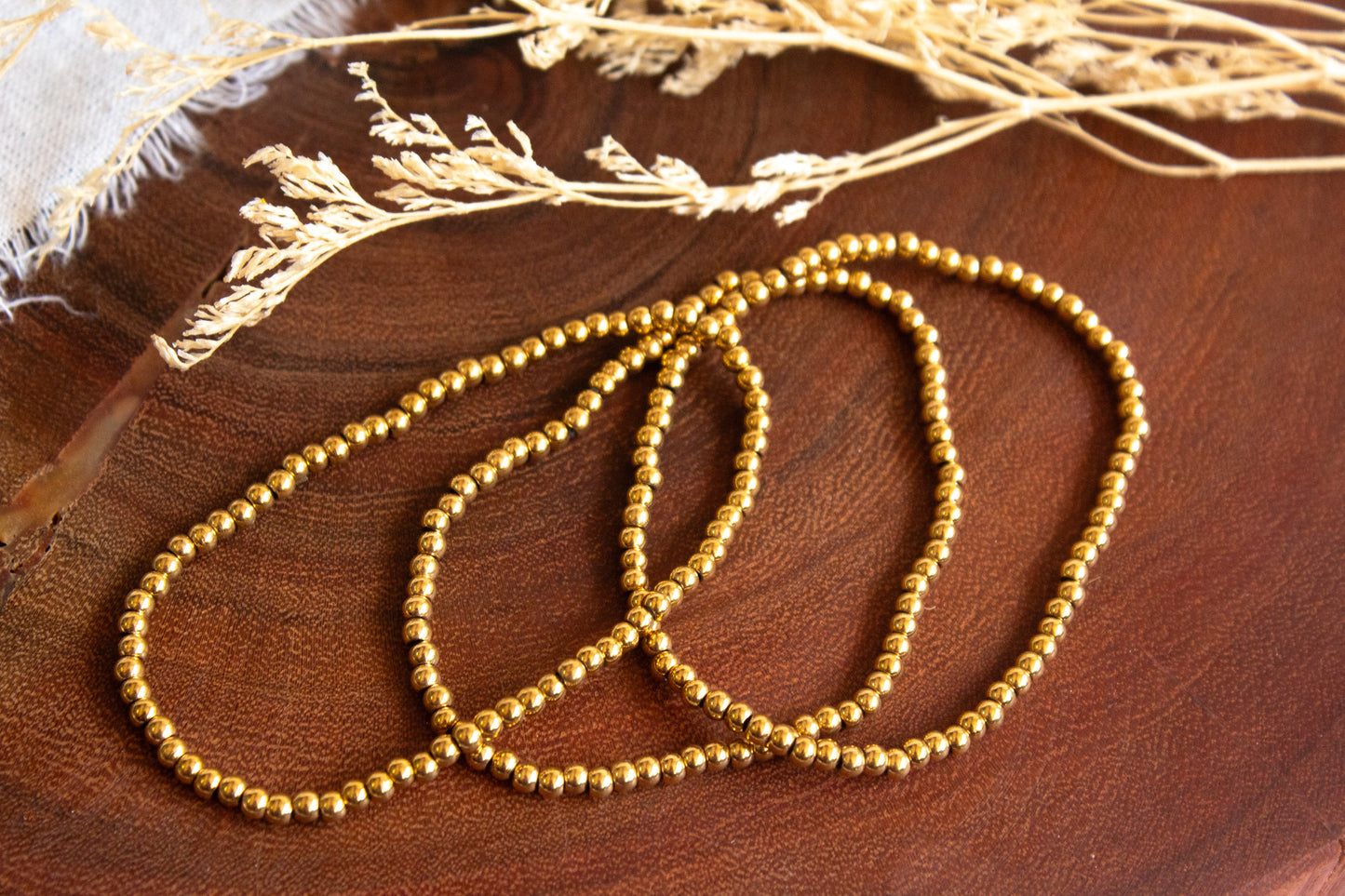 Golden Bead Bracelets