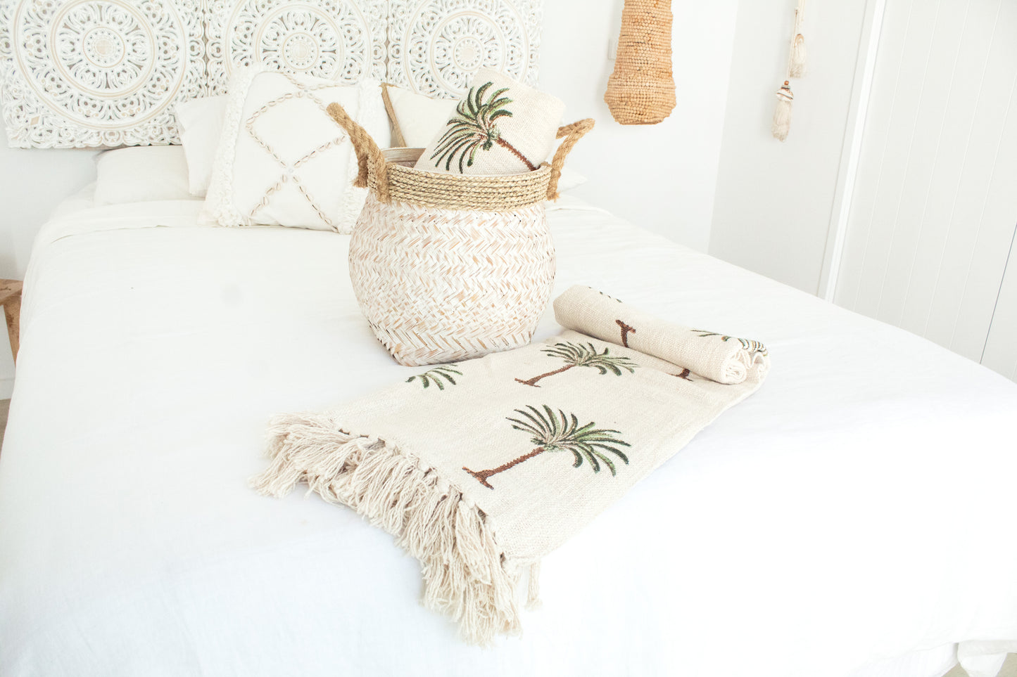 Coconut Palm Throw Blanket