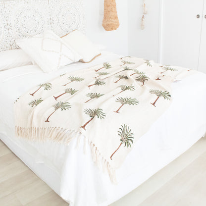 Coconut Palm Throw Blanket