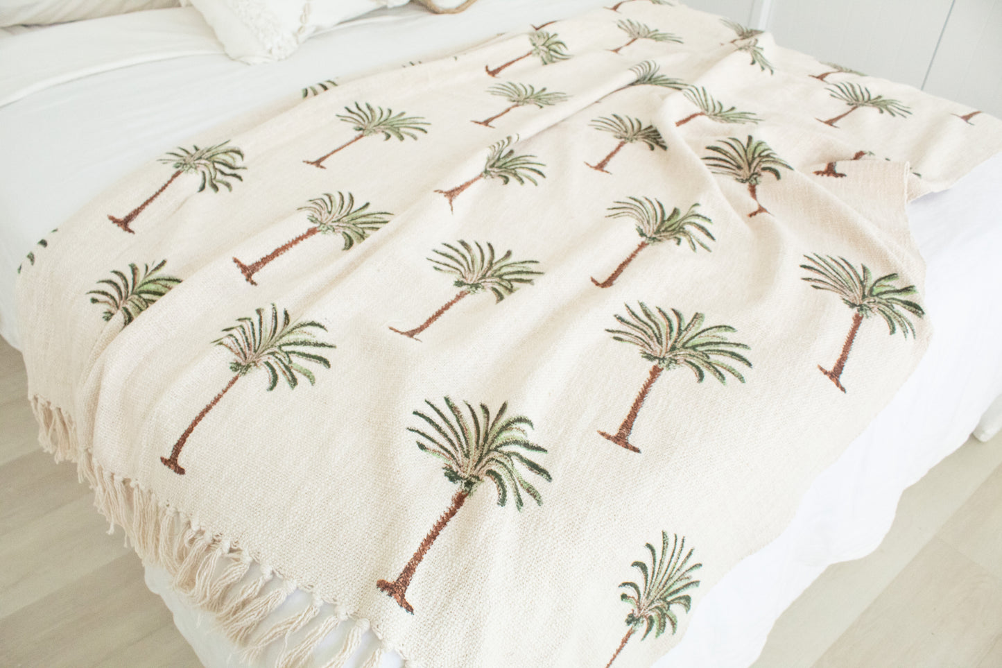 Coconut Palm Throw Blanket