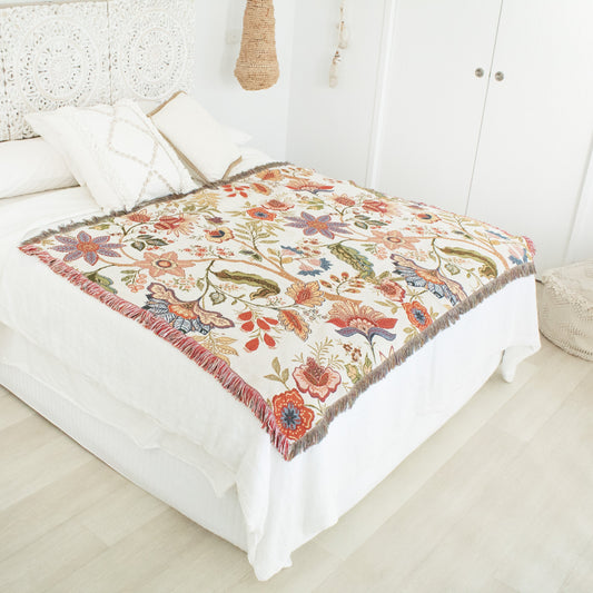 Sage & Blossom Blanket / Picnic Rug