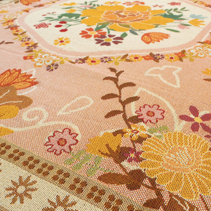 Bohemain Flower Blanket / Picnic Rug