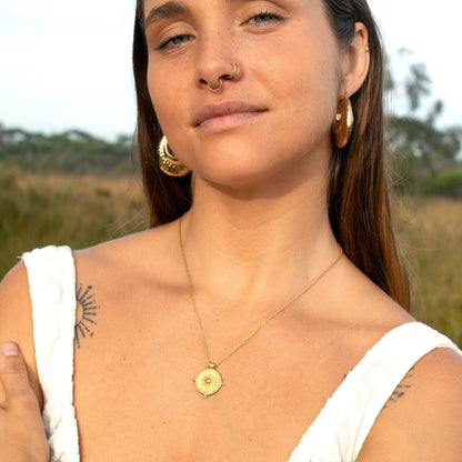 Gold Sun Gypsy necklace