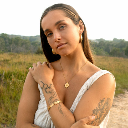 Gold Sun Gypsy Necklace
