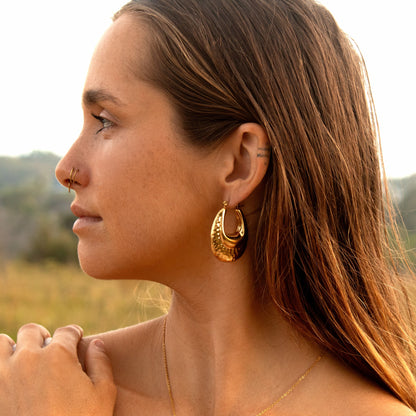 Gold Ghanta earrings