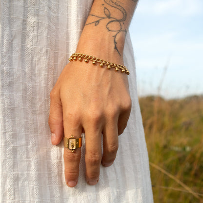 Gold bead Sanctuary Bracelet