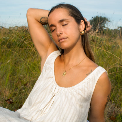 Gold gypsy earrings