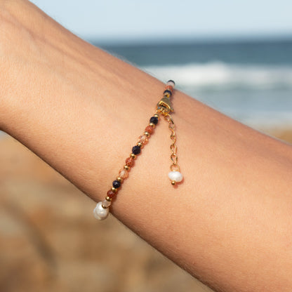 Spirit Bloom Bracelet with pearls and beads