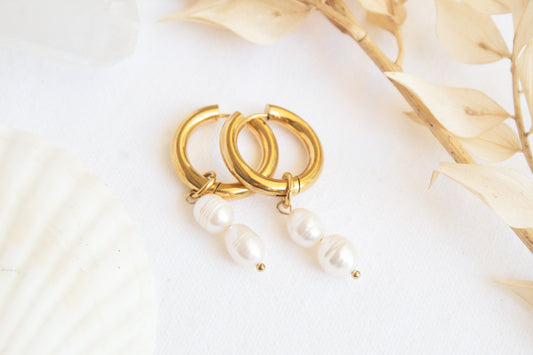 Pearl Drop Duo Earrings