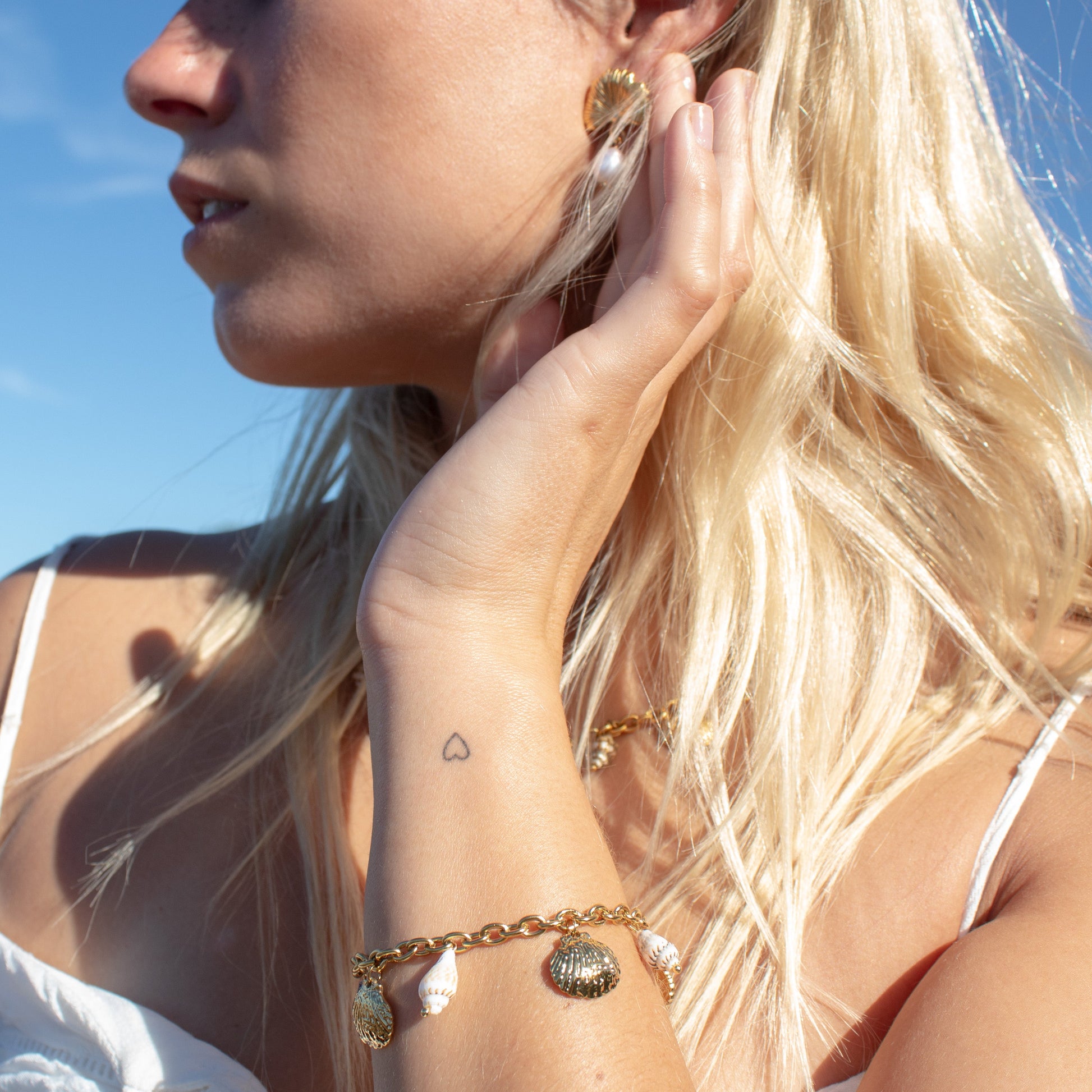 Sea Dance Bracelet with shell charms