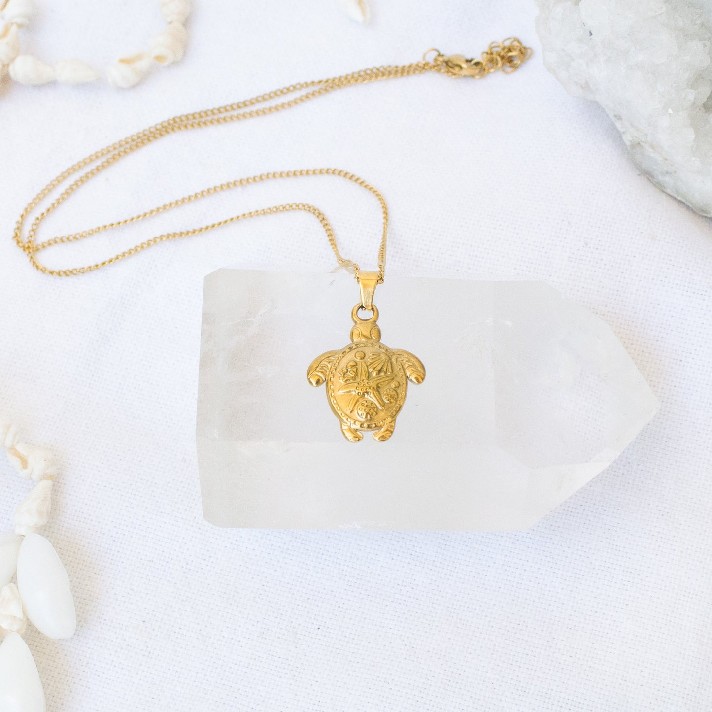 Gold Spirit Turtle necklace