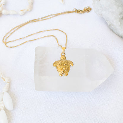 Gold Spirit Turtle necklace