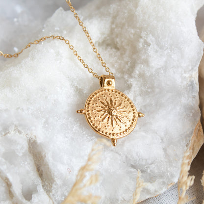 Gold Sun Gypsy Necklace