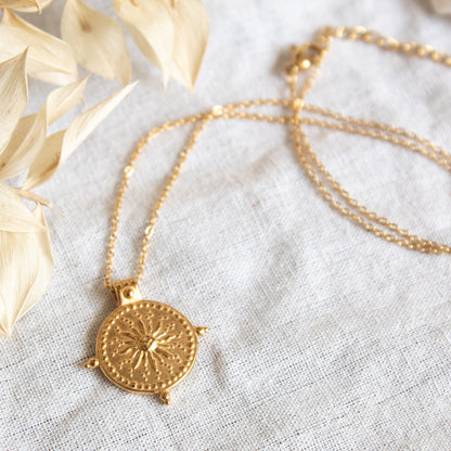 Gold Sun Gypsy necklace