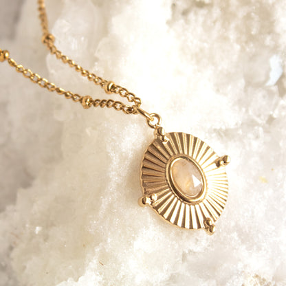 Gold Heart & Soul pendant necklace